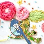 美國 Flamingo Toes | 磁力安針貼 Needle Minder | Songsparrow Bird