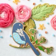 美國 Flamingo Toes | 磁力安針貼 Needle Minder | Songsparrow Bird