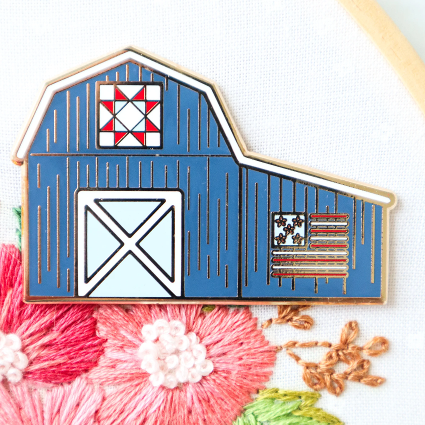 美國 Flamingo Toes | 磁力安針貼 Needle Minder | Patriotic Barn