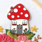 美國 Flamingo Toes | 磁力安針貼 Needle Minder | Woodland Mushroom House