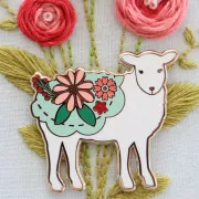 美國 Flamingo Toes | 磁力安針貼 Needle Minder | Farmhouse Floral