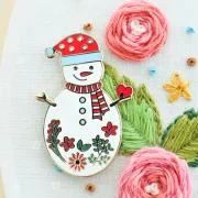 美國 Flamingo Toes | 磁力安針貼 Needle Minder | Sweet Snowman