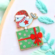 美國 Flamingo Toes | 磁力安針貼 Needle Minder | Christmas Birdie