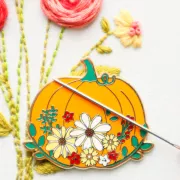 美國 Flamingo Toes | 磁力安針貼 Needle Minder | Floral Pumpkin