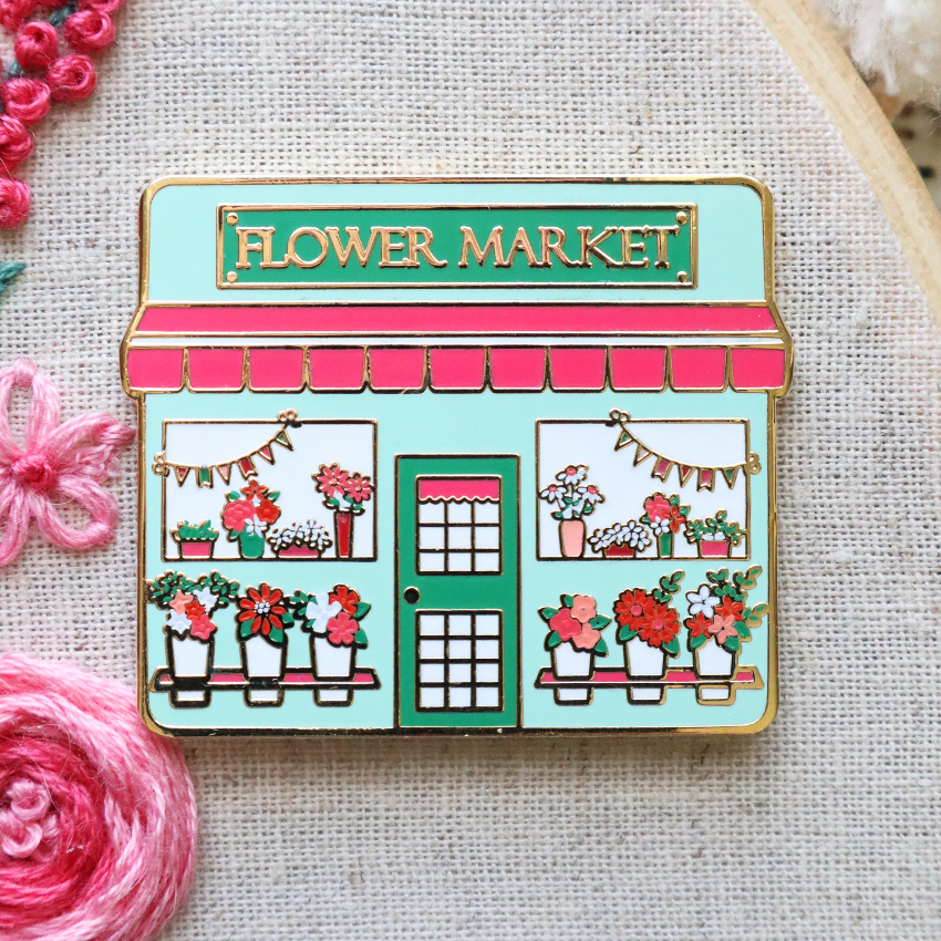 美國 Flamingo Toes | 磁力安針貼 Needle Minder | Flower Market Main Street