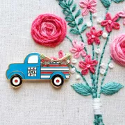 美國 Flamingo Toes | 磁力安針貼 Needle Minder | Patriotic Truck