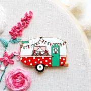 美國 Flamingo Toes | 磁力安針貼 Needle Minder | Christmas Camper