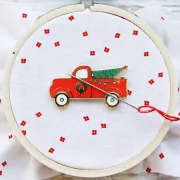 美國 Flamingo Toes | 磁力安針貼 Needle Minder | Christmas Truck