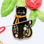 美國 Flamingo Toes | 磁力安針貼 Needle Minder | Black Cat