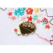 美國 Flamingo Toes | 磁力安針貼 Needle Minder | Floral Hedgehog