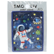 日本 EMOLIV 圖案可隱藏的袋型刺繡燙章 - 宇宙