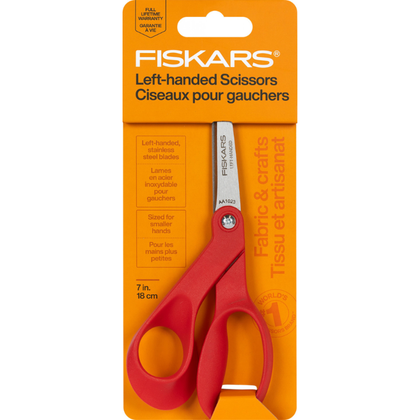 Fiskars | 經典系列 左手  輕巧布料及手工藝剪刀- 18cm