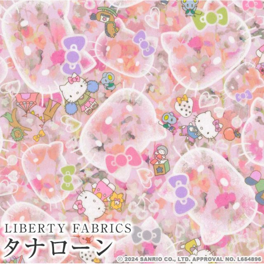 日本限定 Liberty x Hello Kitty 50th Anniversary Collection | 長纖棉 | Bubble Dreams