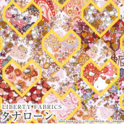 日本限定 Liberty x Hello Kitty 50th Anniversary Collection | 長纖棉 | Patchwork Hearts