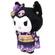 日本 Sanrio | 匙圈吊飾公仔 | 奢華日式和服系列 - Kuromi