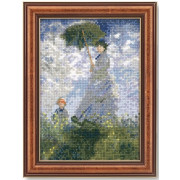 Olympus 十字繡材料包 | Art Gallery 迷你畫系列 - Woman with a Parasol by Monet 