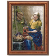 Olympus 十字繡材料包 | Art Gallery 迷你畫系列 - The Milkmaid by Vermeer