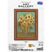 Olympus 十字繡材料包 | Art Gallery 迷你畫系列 - Sunflowers by Van Gogh